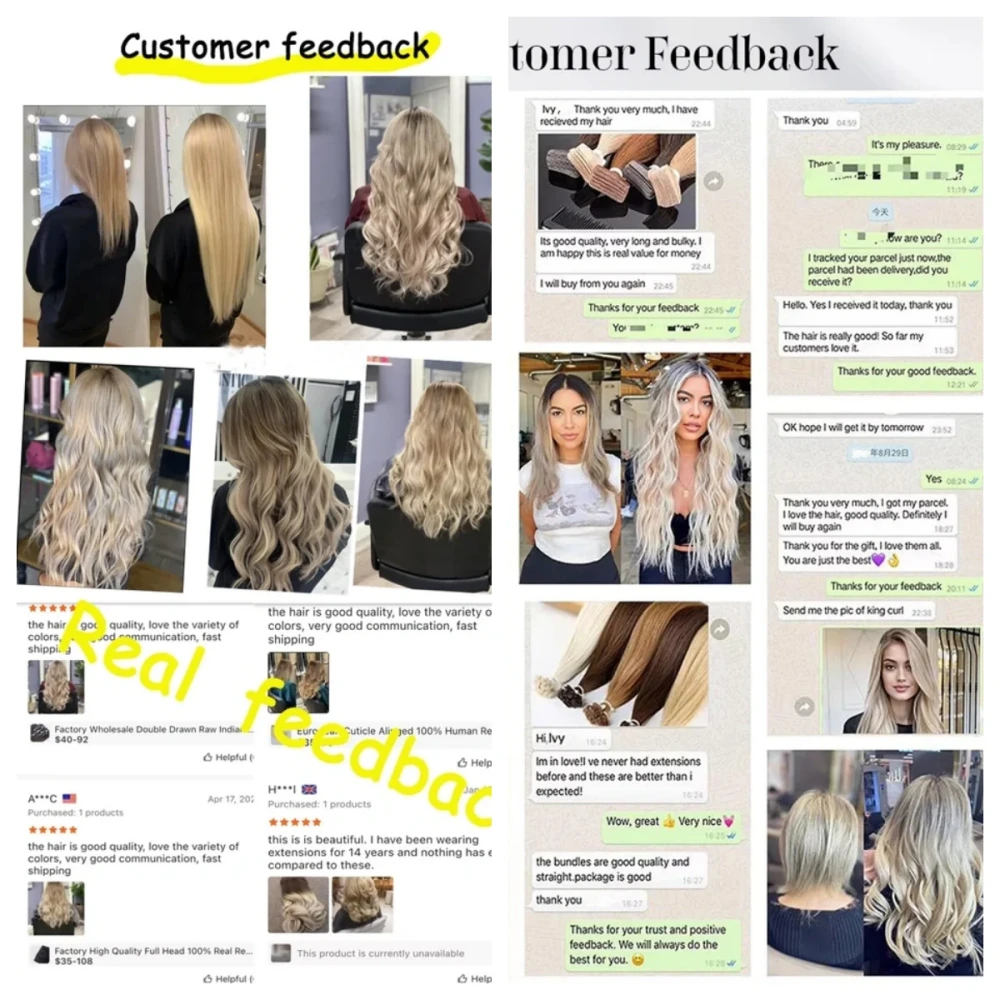 Clip in Hair Extensions Remy Human Hair